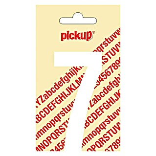 Pickup Sticker (Motief: 7, Wit, Hoogte: 90 mm)