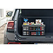 Zložljivi zaboj  (Do x Š x V: 48,8 x 35,8 x 23,8 cm, Črne barve/sive barve) | 1401 - Boxen Körbe Wannen Kunststoff | AAJA - Boxen_Körbe_Wannen | AAJ - Aufbewahrung | AA - Eisenwaren | A - Eisenwaren | BAUHAUS