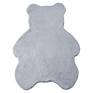 Kinderteppich Caty Bär (Silber, 100 x 80 cm, 100 % Polyester)