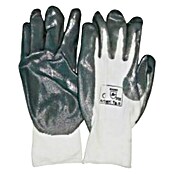 Industrial Starter Guantes de seguridad Nitrilo (Talla de ropa: 10, Blanco/gris)