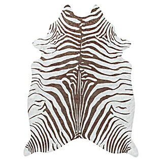 Flachgewebeteppich Etosha (Zebra, Braun, 200 x 150 cm, 100 % Polyester)