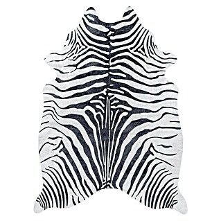 Flachgewebeteppich Etosha (Zebra, Schwarz, 135 x 100 cm, 100 % Polyester)