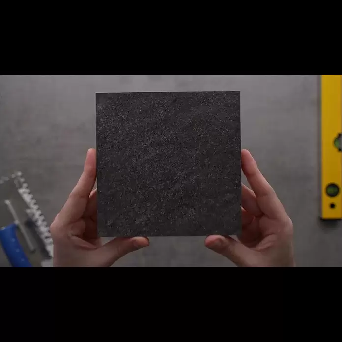 Atlas Concorde Solution Fliesenmuster Lane - 15 x 15 cm, Asphalt, Matt - Atlas Concorde Solution Fliesenmuster Island, 15 x 15 cm, Schwarz, Matt