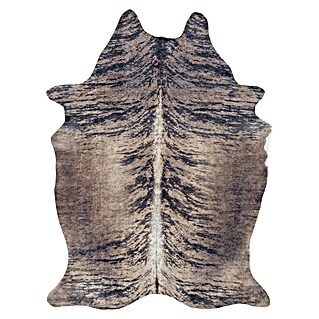 Flachgewebeteppich Etosha (Kuh, Braun/Grau, 135 x 100 cm, 100 % Polyester)