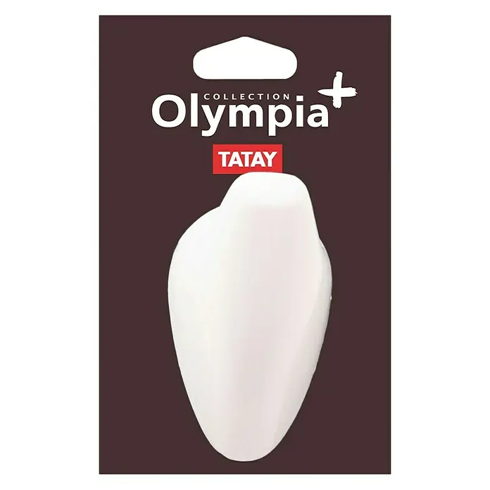 Tatay Colgador Olympia - Número de ganchos: 1 ud., Blanco - Primer plano del tapón de baño Olympia+ Tatay, un accesorio de baño esencial.