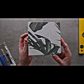 Domicil Wandfliese Living Concrete Jungledrum (30 x 60 cm, Grün/Weiß, Matt) | BAUHAUS