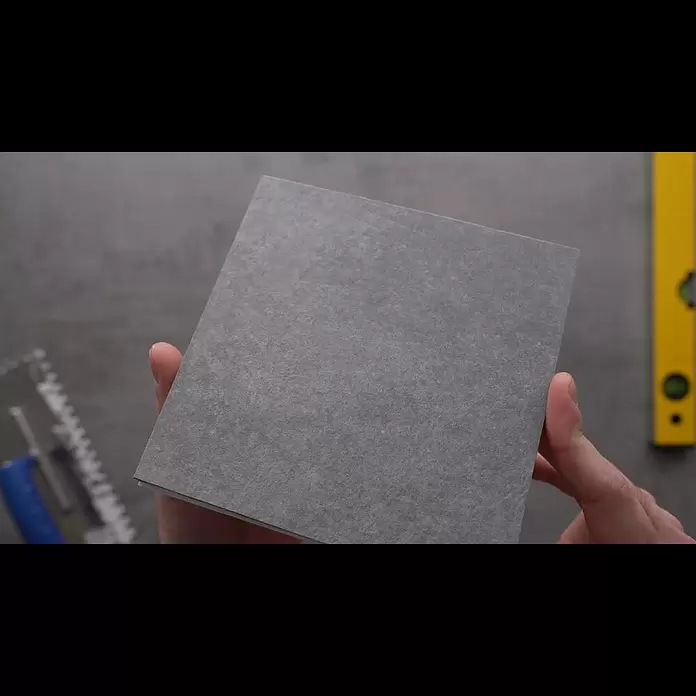 Domicil Feinsteinzeugfliese Living Concrete - 60 x 60 cm, Grau, Matt - Domicil Fliesenmuster Living Concrete, 15 x 15 cm, Grau, Matt
