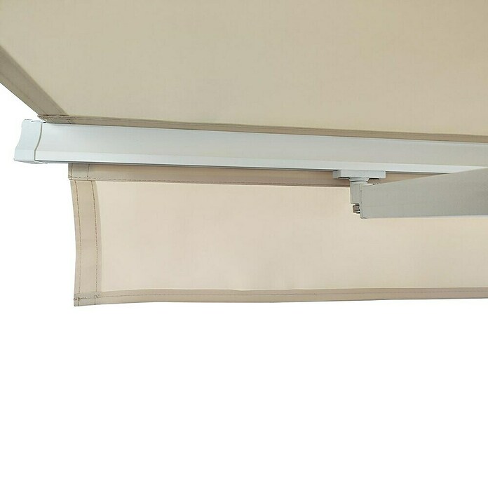 Toldo de brazos articulados Living (Blanco, Ancho: 3 m, Caída: 2 m) | BAUHAUS