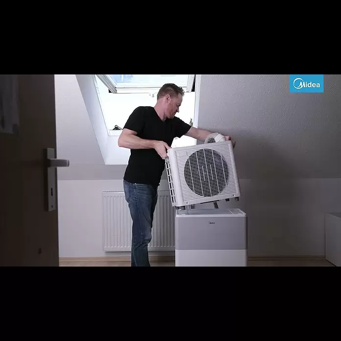 Midea Universalhalterung PortaSplit für Dachfenster & französischer Balkon - 45,8 cm - PortaSplit - Anbringung an Dachfenstern