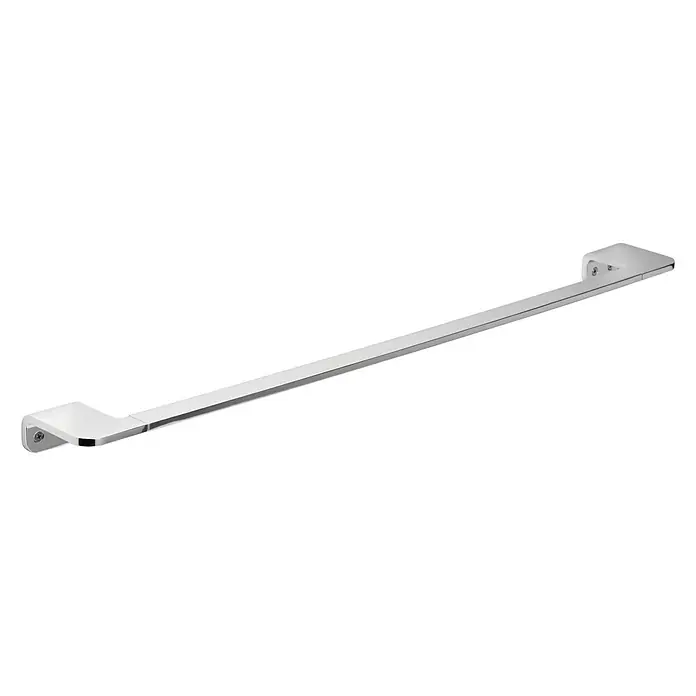 Tatay Flat Toallero de barra - 60 cm, Cromo - Elegante toallero cromado para el baño. Accesorios de baño elegantes para diseños de baño modernos.