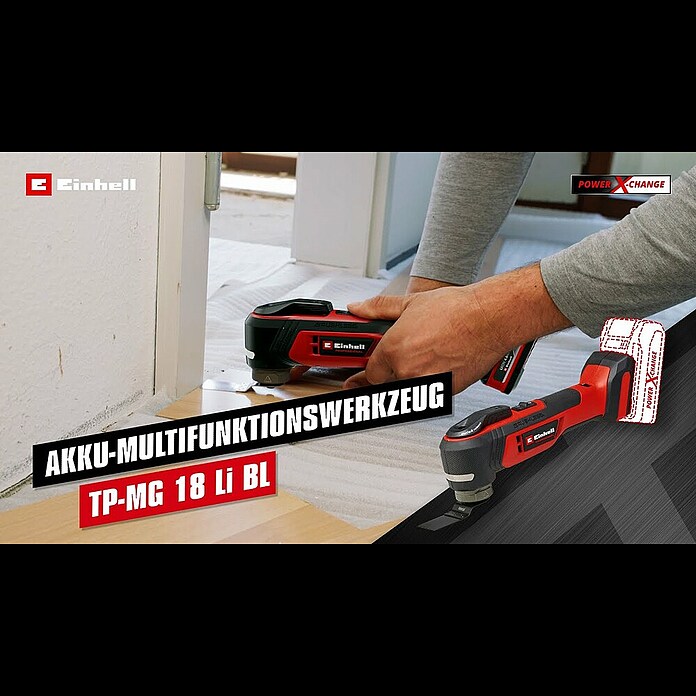 Einhell Power X-Change 18V Akku-Multifunktionswerkzeug TP-MG 18 Li BL-Solo (18 V, Ohne Akku, Oszillationswinkel: 3,2 °) | BAUHAUS