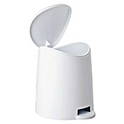 Tatay Standard Cubo de basura de baño (3 l, Blanco, Redondeada, Plástico)