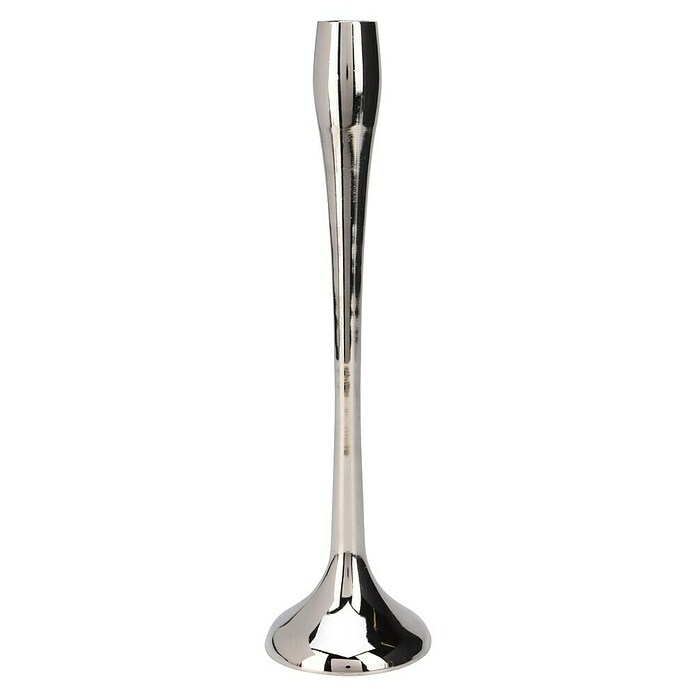 Kandelaar Zilver 31cm - glad (Zilver, Aluminium) | BAUHAUS