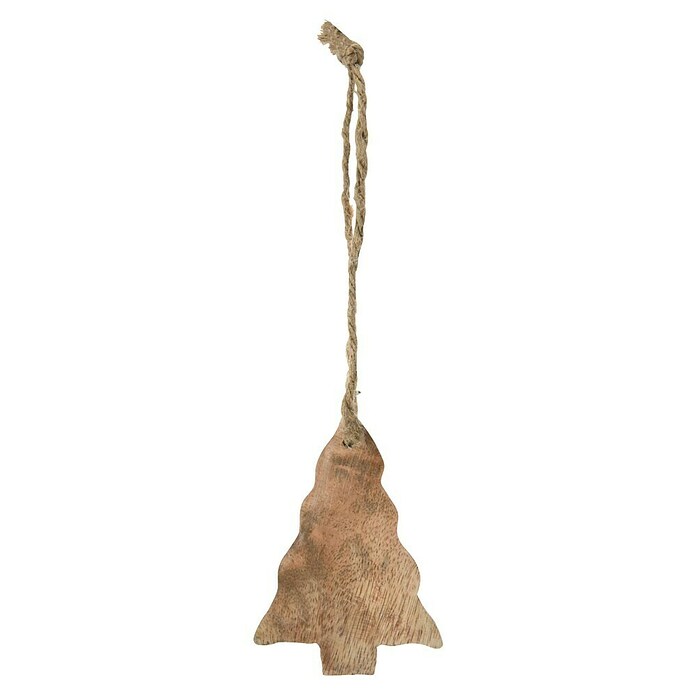 Kerstboomversiering (Bruin, Hout, 1 st., 10 x 10 x 1 cm) | BAUHAUS
