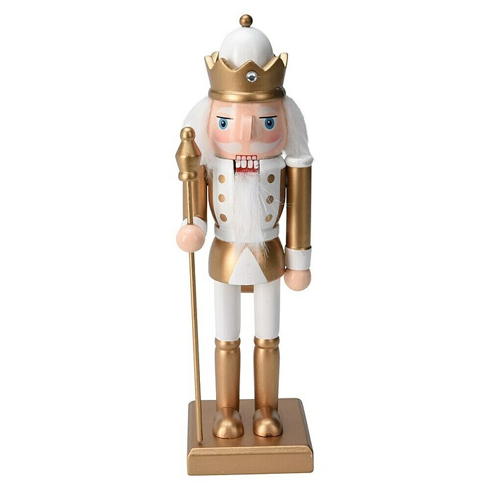 Notenkraker (Hout, Geschikt voor: Kerstdecoratie, Goud) | BAUHAUS