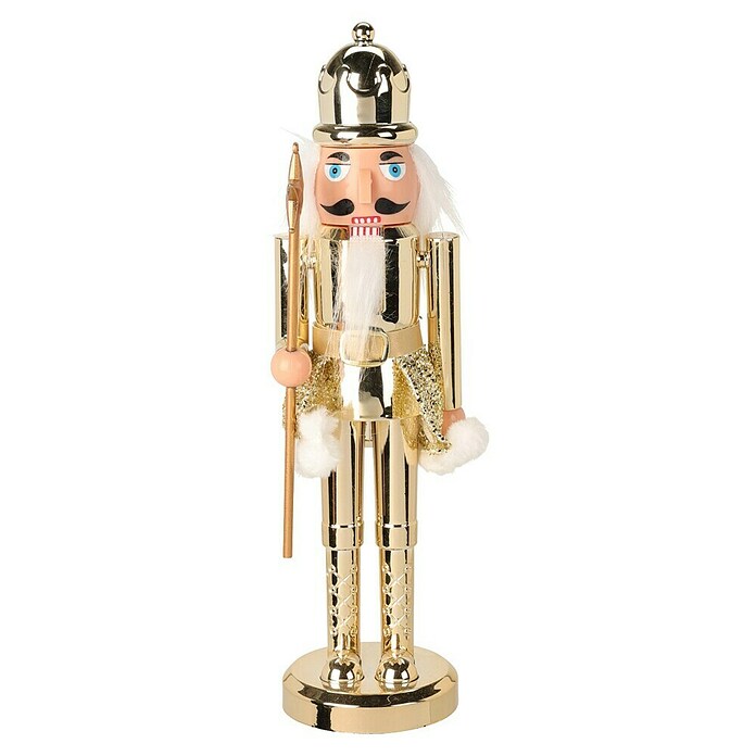 Notenkraker (Kunststof, Geschikt voor: Kerstdecoratie, Goud) | BAUHAUS