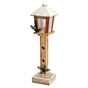 Led-kerstlantaarn (12 x 12 x 50 cm, Bruin/Wit/Groen) | BAUHAUS