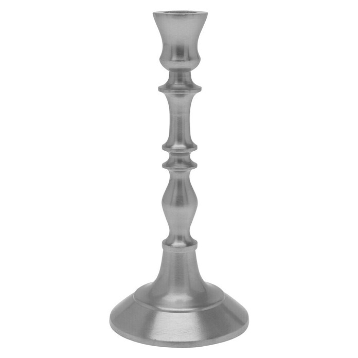 Kandelaar Zilver 21CM (Zilver, Aluminium) | BAUHAUS