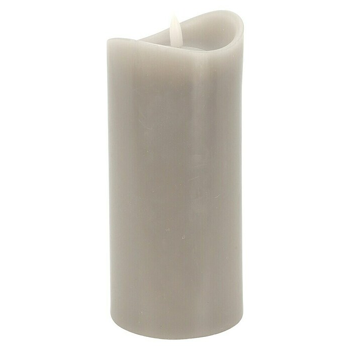 Led-kerstkaarsen Set grijs (6,5 cm) | BAUHAUS