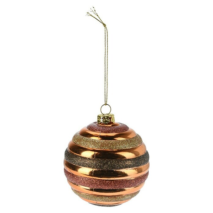 Kerstballen Glitter Strepen (Meerkleurig, Kunststof, 16 st.) | BAUHAUS
