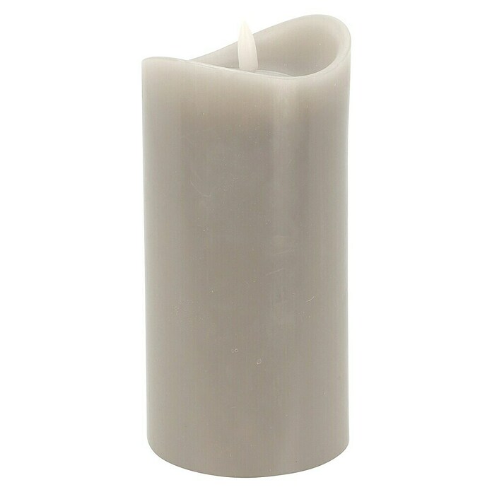 Led-kerstkaarsen Set grijs (6,5 cm) | BAUHAUS