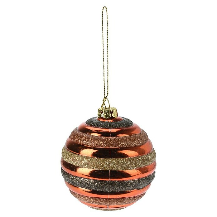 Kerstballen Glitter Strepen (Meerkleurig, Kunststof, 16 st.) | BAUHAUS