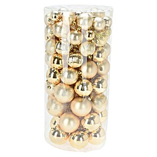 Kerstballen (Goud, Kunststof, 100 st.)