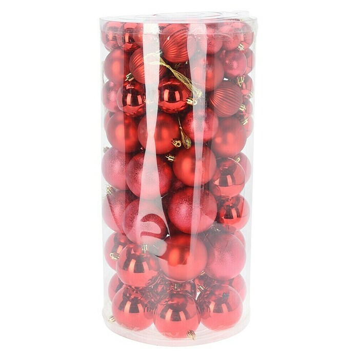 Kerstballen (Rood, Kunststof, 100 st.) | BAUHAUS