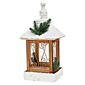 Led-kerstlantaarn (16 x 16 x 34 cm, Grijs/Wit/Bruin) | BAUHAUS