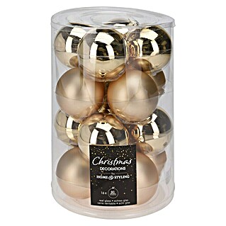 Kerstballen (Goud, Glas, 16 st.)