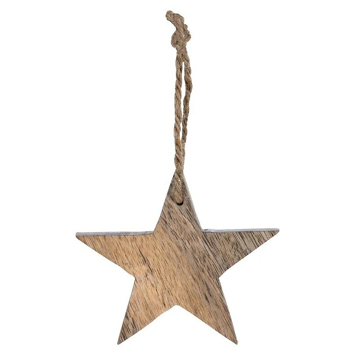 Kerstboomversiering (Bruin, Hout, 1 st., 10 x 10 x 1 cm) | BAUHAUS