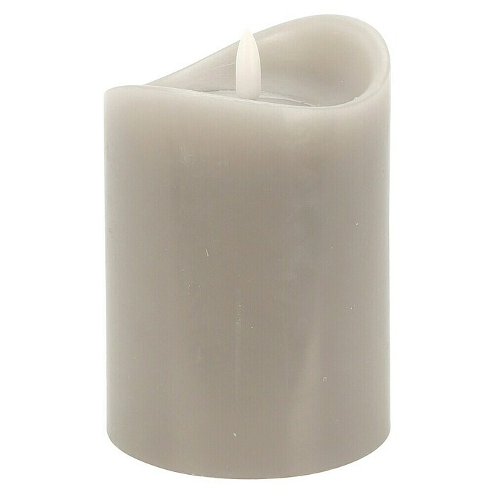 Led-kerstkaarsen Set grijs (6,5 cm) | BAUHAUS