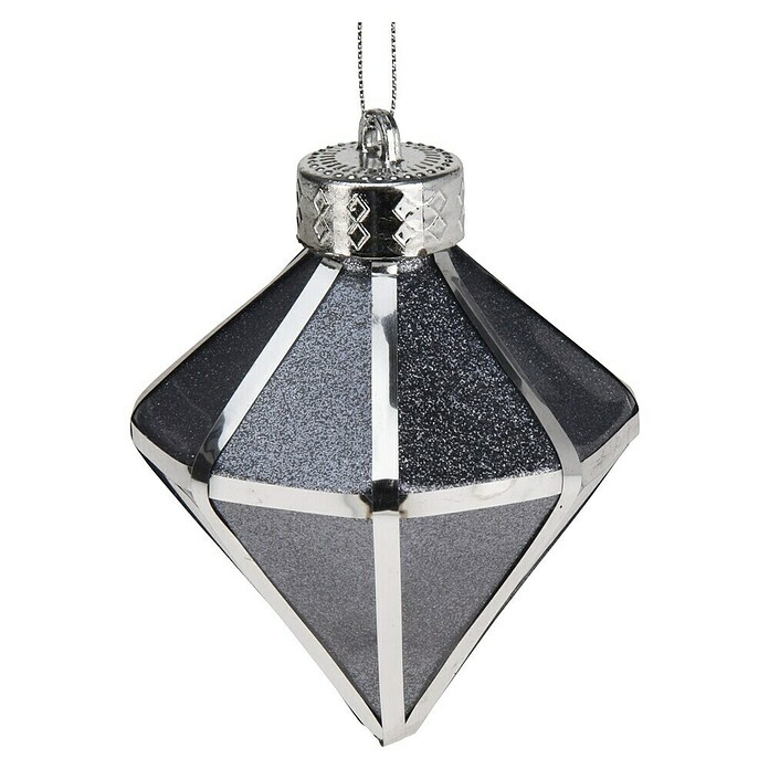 Kerstboomversiering (Zilver, Kunststof, 16 st., 8 x 8 x 8 cm) | BAUHAUS