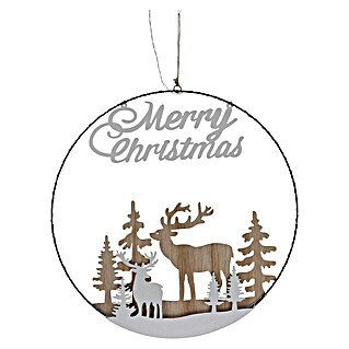 Decoratieve led-kerstverlichting (b x h: 40 x 40 cm, Led, Werkt op batterijen)