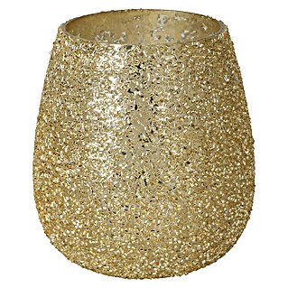 Theelichthouder (Goud, Glas)