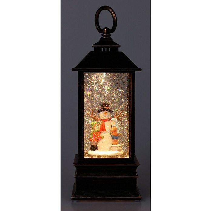 Led-kerstlantaarn (22 x 22 x 80 cm, Goud, Werkt op batterijen) | BAUHAUS