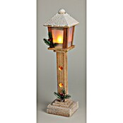 Led-kerstlantaarn (12 x 12 x 50 cm, Bruin/Wit/Groen) | BAUHAUS