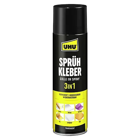 UHU Sprühkleber 3 in 1 permanent