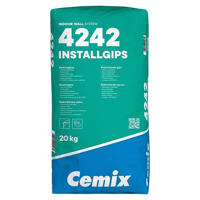 Cemix Električarski gips Install Gips  (20 kg) | BAUHAUS