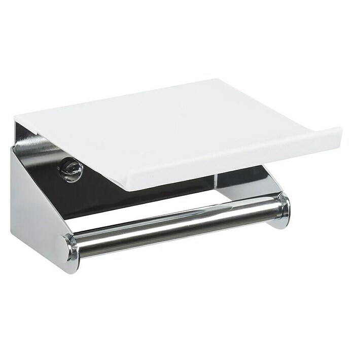 Tauro Baño Line Portarrollos papel higiénico (1 estante, Cromo, Brillante) | BAUHAUS