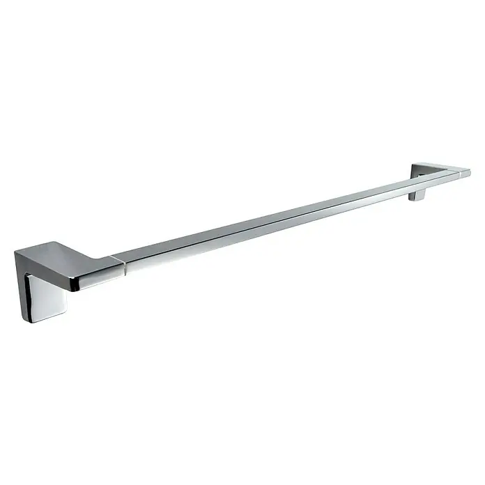 Tauro Baño Line Toallero de barra - 35 cm, Cromo - Elegante toallero cromado, pulido para un toque moderno. Perfecto para cualquier baño, ofrece estilo y funcionalidad.