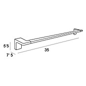 Tauro Baño Line Toallero de barra (35 cm, Cromo, Brillante) | BAUHAUS