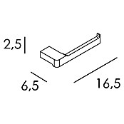Tauro Baño Bluss Portarollos de papel higiénico (Sin tapa, Negro, Mate) | BAUHAUS