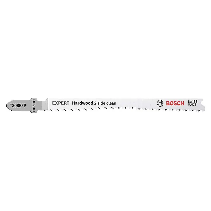 Bosch Expert Stichsägeblatt-Set Hardwood 2-Side Clean T308BFP - BIM, 3 Stk. - Bosch EXPERT T308BFP Stichsägeblatt für saubere Schnitte in Hartholz.