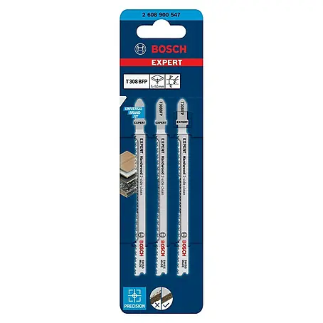 Bosch Expert Stichsägeblatt-Set Hardwood 2-Side Clean T308BFP