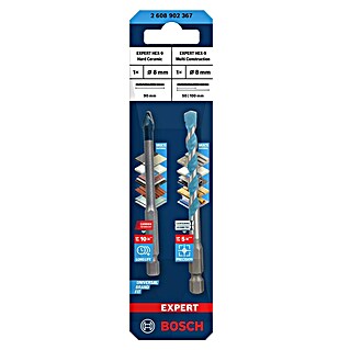 Bosch Expert Universalbohrer HEX-9 Hard Ceramic + HEX-9 Multi Construction (Durchmesser Bohrer: 8 mm)