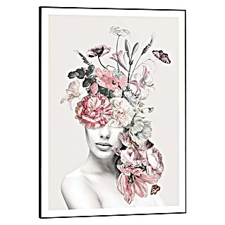 Reinders Bild Slim Frame Black (Floral Lady Sweet, B x H: 50 x 70 cm)