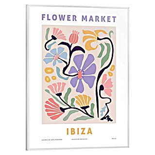 Reinders Bild Slim Frame White (Madrid Flower Market, B x H: 30 x 40 cm)