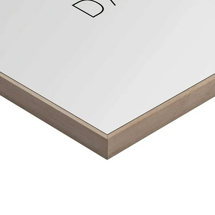 Reinders Bild Slim Frame Wood - Today, B x H: 20 x 30 cm - Nahaufnahme eines gerahmten Bildes mit klaren Linien und einer dezenten Holzmaserung, das minimalistische Eleganz ausstrahlt.