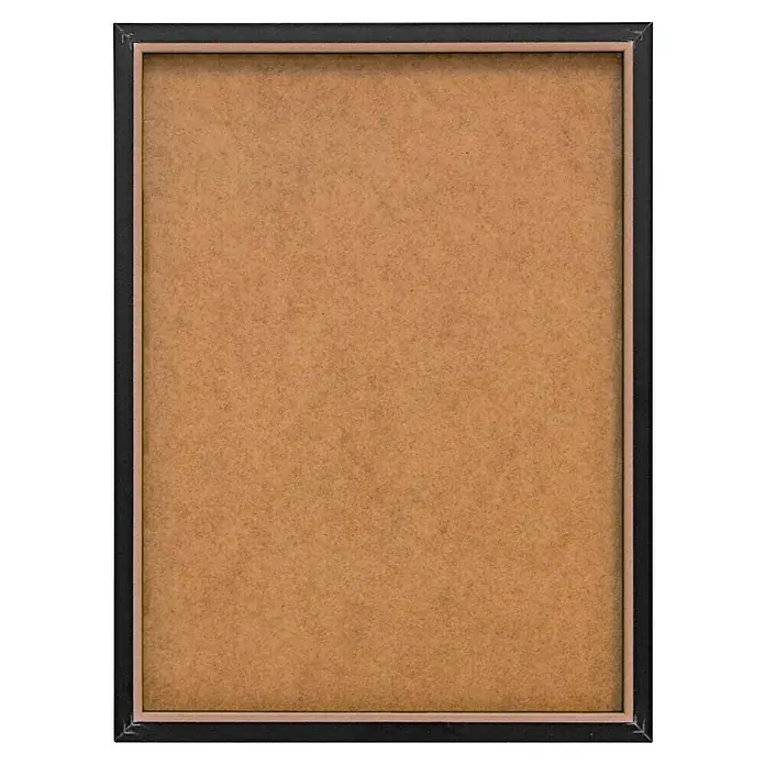 Reinders Bild Slim Frame Black - Beauty Bottle, B x H: 30 x 40 cm - Ein rechteckiger Bilderrahmen mit einer braunen Oberfläche in einem schlichten Design. Ideal für Fotos oder Kunstwerke.